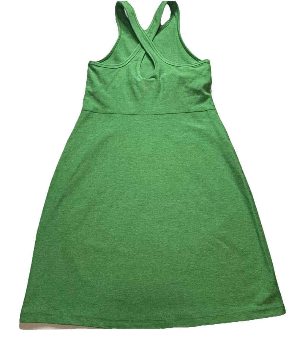 Beyond Yoga Vibrant Green Exercise Dress Built In Bra Bike Shorts Women's XS EUC